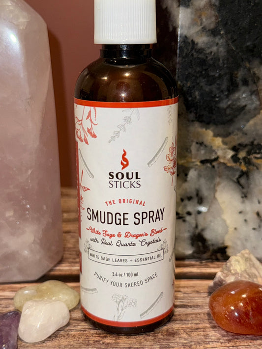 (NEW) White Sage & Dragon’s Blood Smudge Spray- Soul Sticks (3.4oz)