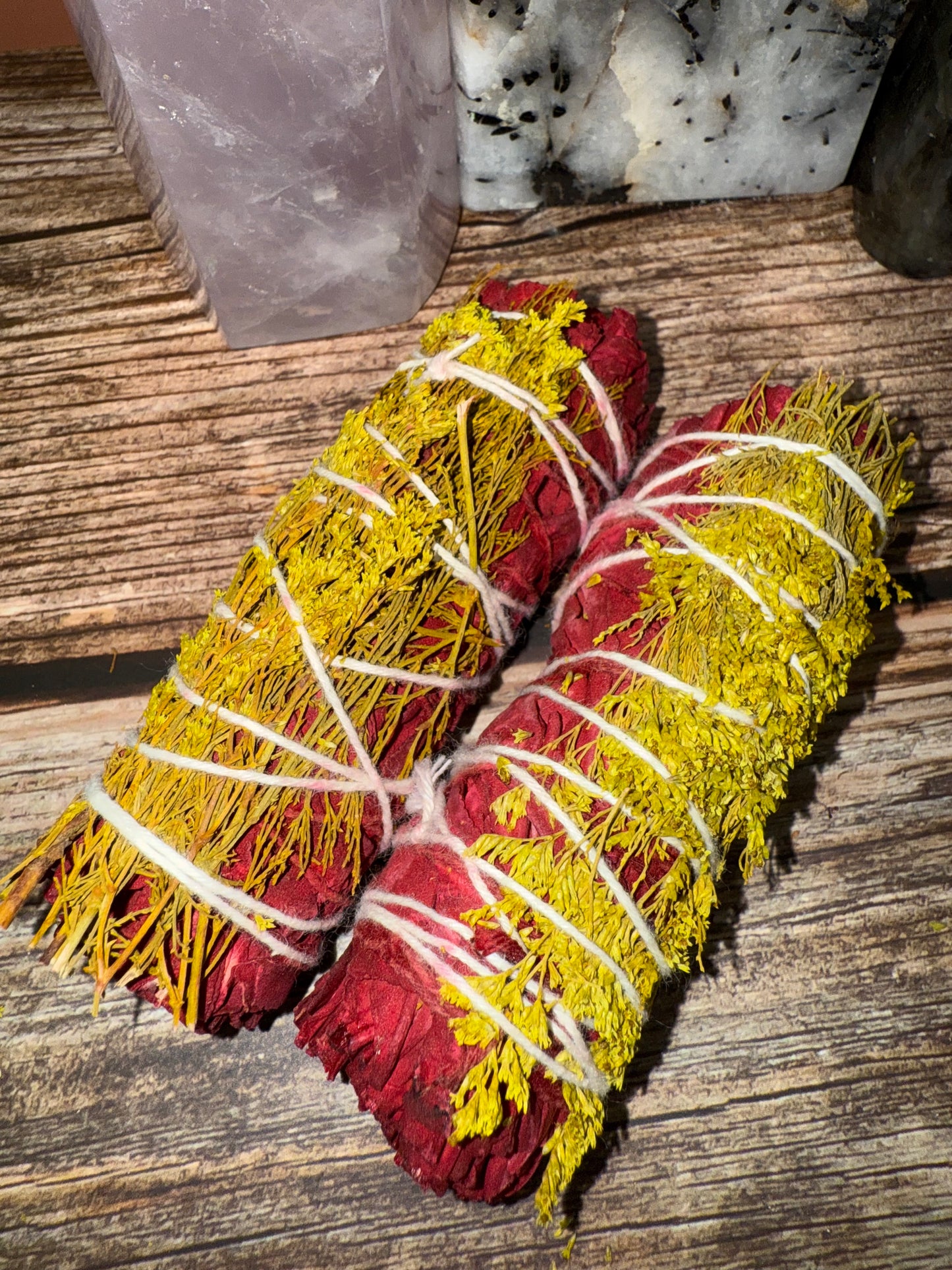 Dragon’s Blood + Wildflower Floral Smudge Stick