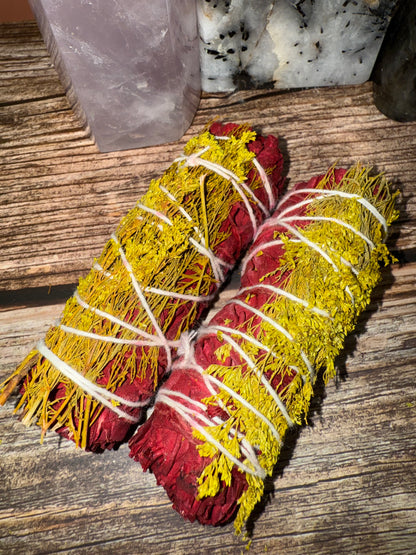 Dragon’s Blood + Wildflower Floral Smudge Stick