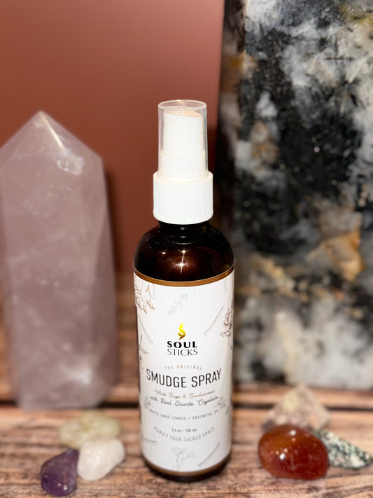 (NEW) White Sage & Sandalwood Smudge Spray-Soul Sticks (3.4oz)