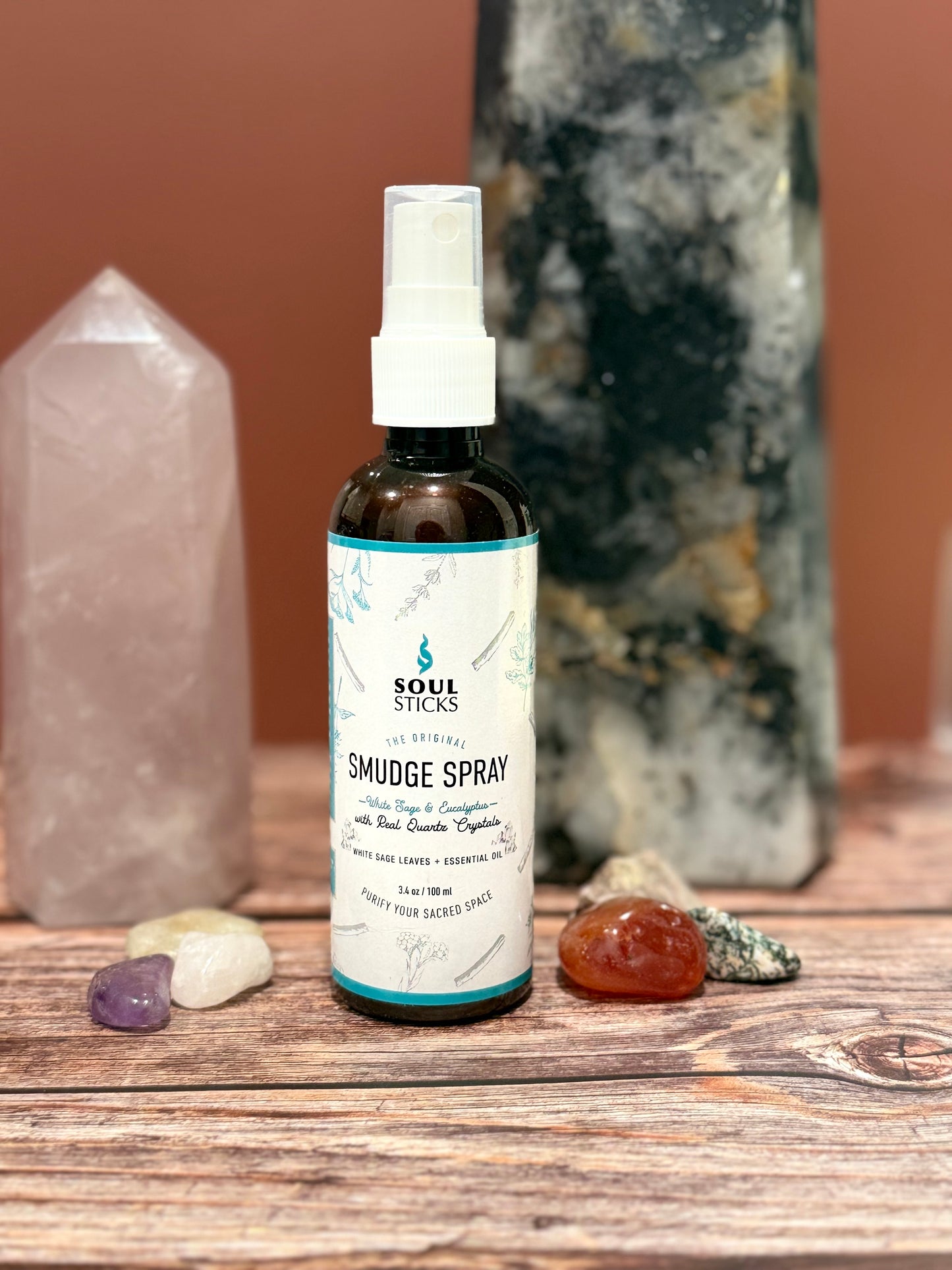 (NEW) White Sage & Eucalyptus Smudge Spray-Soul Sticks (3.4oz)