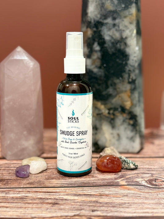 (NEW) White Sage & Eucalyptus Smudge Spray-Soul Sticks (3.4oz)