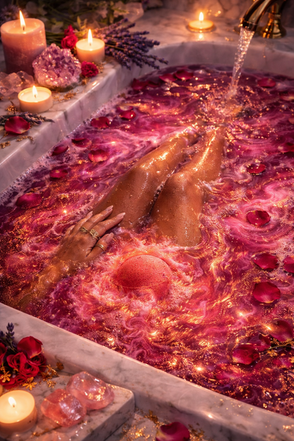 Radiant Rebirth Vegan Bath Bomb - Crystal Infused (7.04oz)