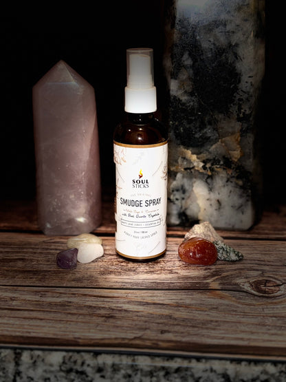 (NEW) White Sage & Cinnamon Smudge Spray-Soul Sticks (3.4oz)