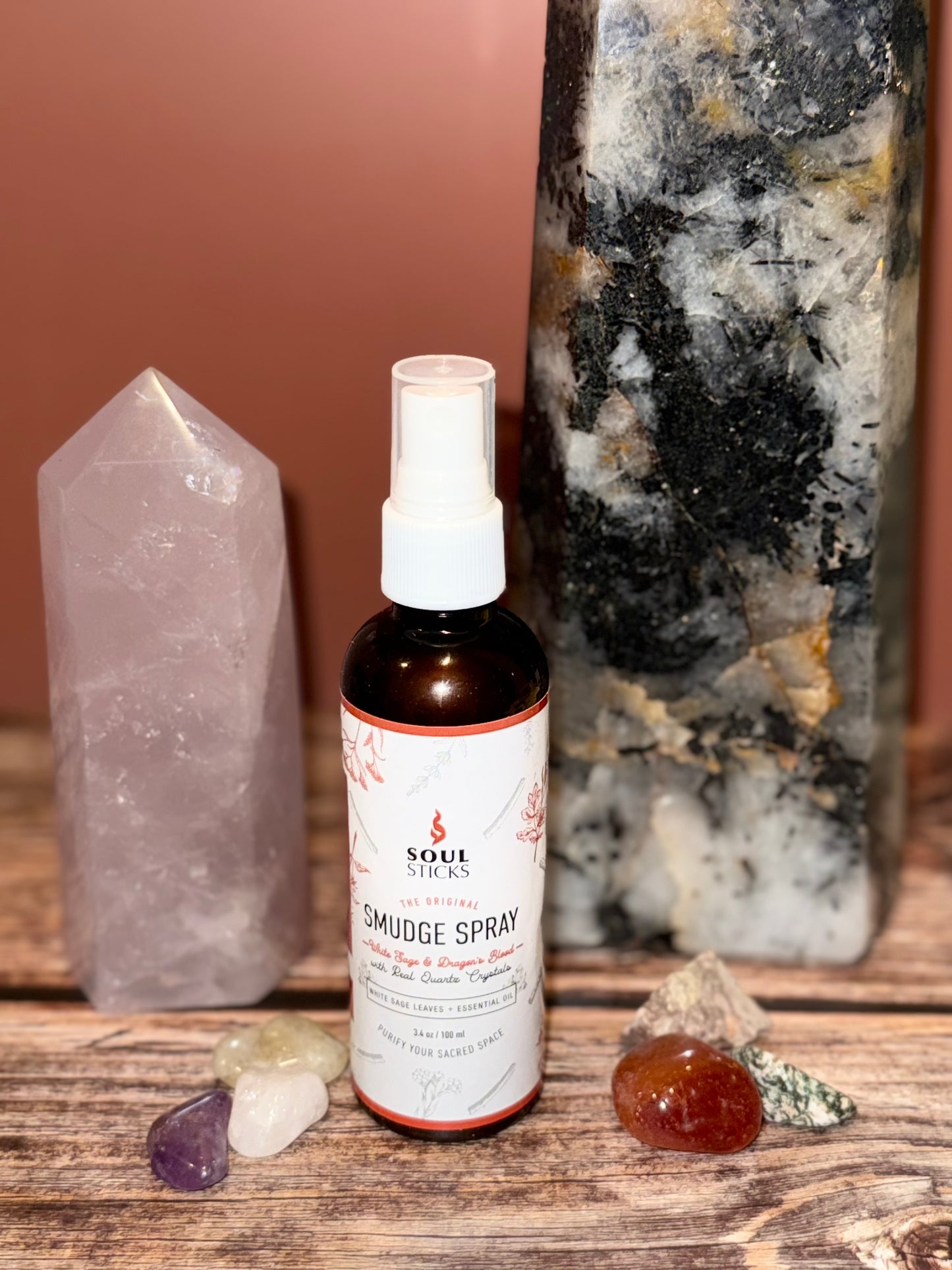 (NEW) White Sage & Dragon’s Blood Smudge Spray- Soul Sticks (3.4oz)