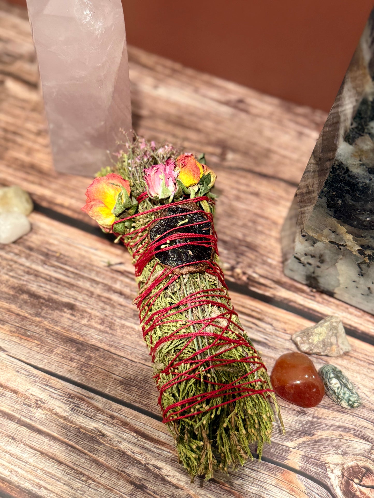 Kiwi, Mint and Cedar Spring Smudge Stick