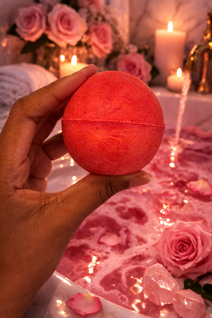Radiant Rebirth Vegan Bath Bomb - Crystal Infused (7.04oz)