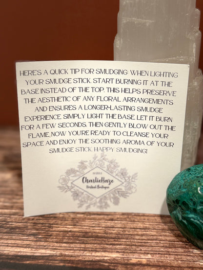 Pear, Palo Santo, Juniper & Cinnamon Smudge Stick