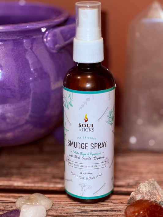 (NEW) White Sage & Peppermint Smudge Spray-Soul Sticks (3.4oz)