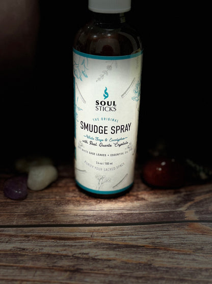 (NEW) White Sage & Eucalyptus Smudge Spray-Soul Sticks (3.4oz)