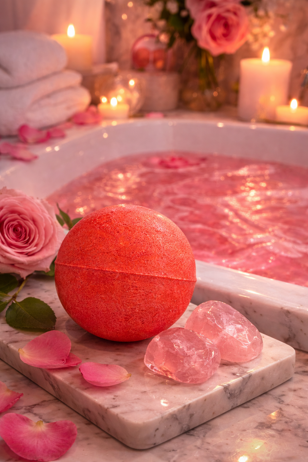 Radiant Rebirth Vegan Bath Bomb - Crystal Infused (7.04oz)