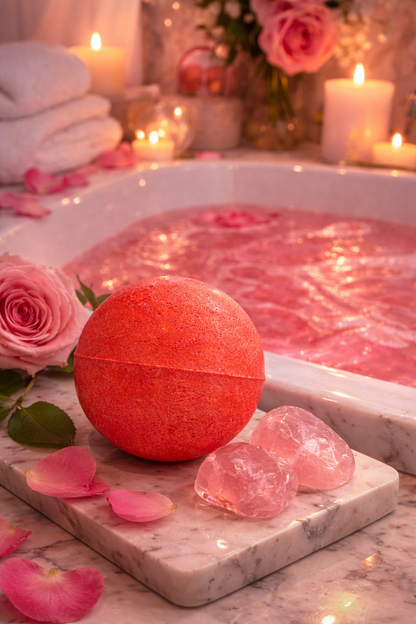 Radiant Rebirth Vegan Bath Bomb - Crystal Infused (7.04oz)