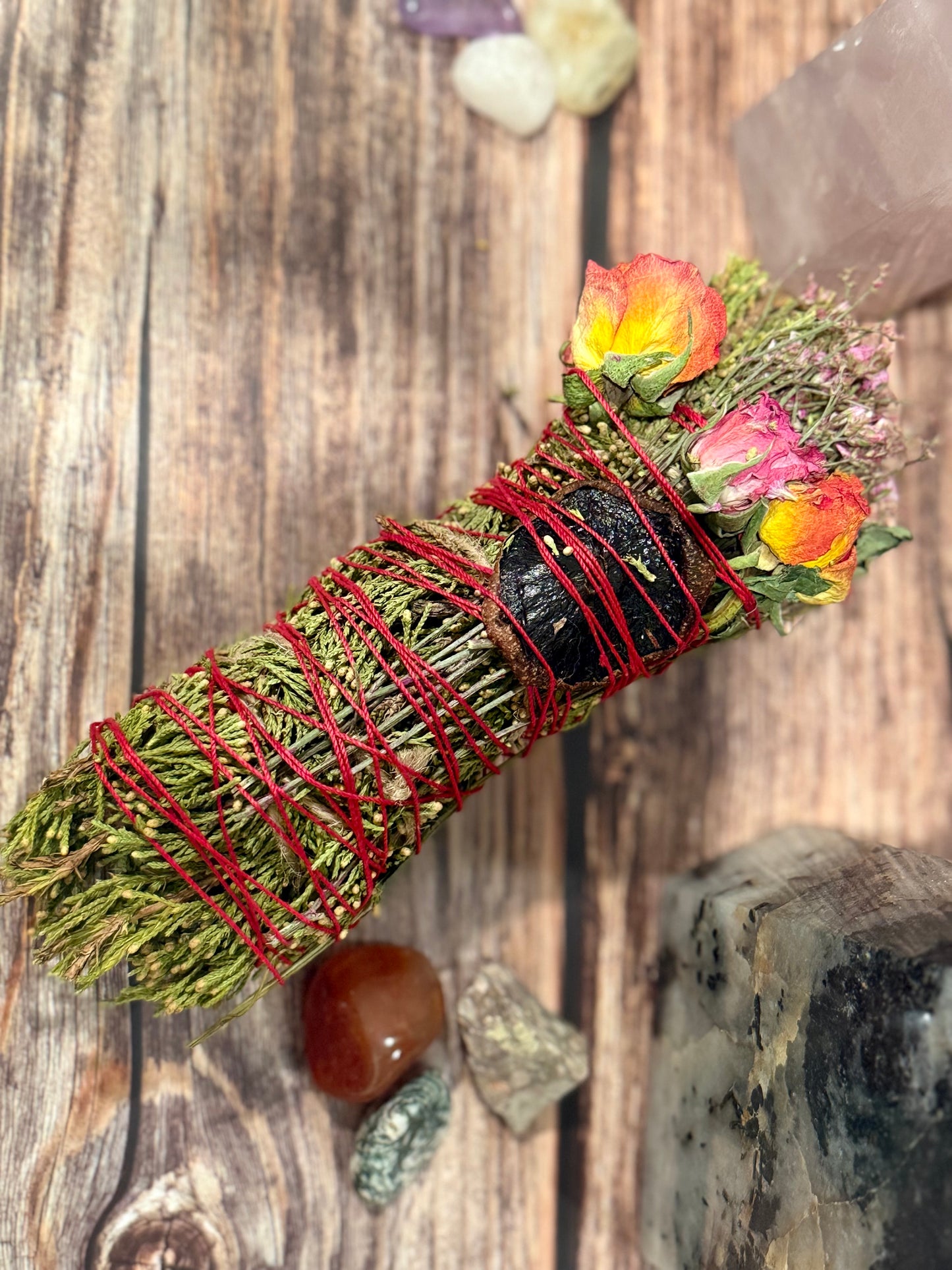 Kiwi, Mint and Cedar Spring Smudge Stick